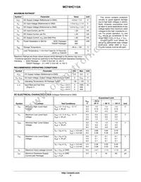 MC74HC112ADTR2G Datasheet Page 3