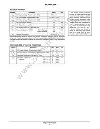 MC74HC11ADTR2G Datasheet Page 2