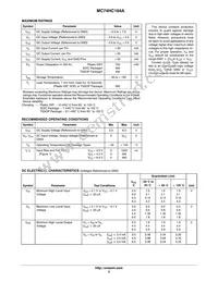 MC74HC164ADTR2 Datasheet Page 3