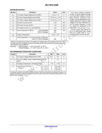 MC74HC164BDR2G Datasheet Page 3