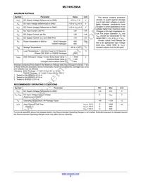 MC74HC595AFEL Datasheet Page 3