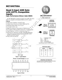 MC74HCT08ADTG Datasheet Cover