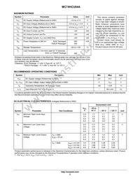 MC74HCU04ANG Datasheet Page 2