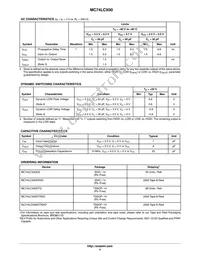 MC74LCX00MELG Datasheet Page 4