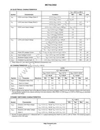 MC74LCX02MELG Datasheet Page 3