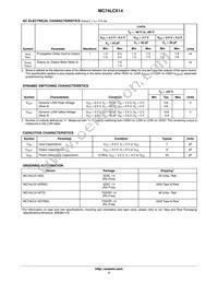 MC74LCX14MG Datasheet Page 4