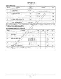 MC74LCX158M Datasheet Page 4