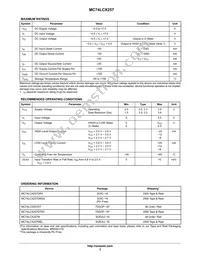MC74LCX257MEL Datasheet Page 3