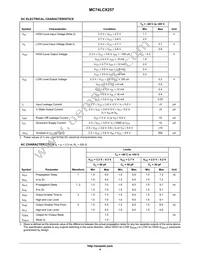 MC74LCX257MEL Datasheet Page 4