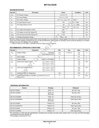 MC74LCX258MEL Datasheet Page 4