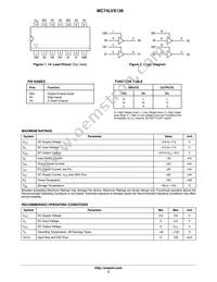 MC74LVX126MG Datasheet Page 2