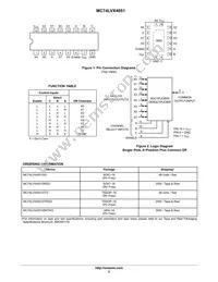 MC74LVX4051DTG Datasheet Page 2