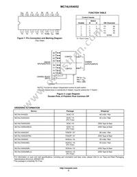 MC74LVX4052MELG Datasheet Page 2