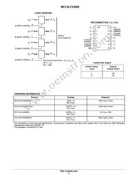 MC74LVX4066MELG Datasheet Page 2