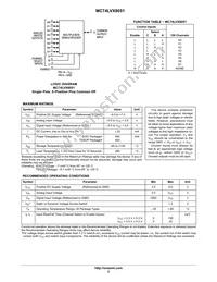 MC74LVX8051DTG Datasheet Page 2