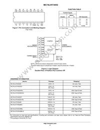 MC74LVXT4052MG Datasheet Page 2