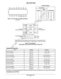 MC74LVXT4053MG Datasheet Page 2