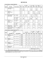 MC74VHC138DG Datasheet Page 5
