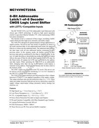 MC74VHCT259ADTG Datasheet Cover