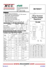 MC7805CT-BP Datasheet Cover