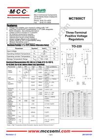 MC7808CT-BP Datasheet Cover