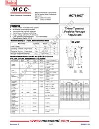 MC7810CT-BP Datasheet Cover