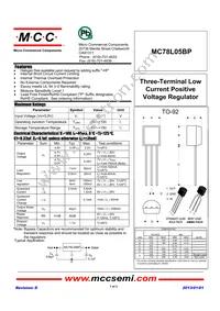 MC78L05BP-AP Datasheet Cover