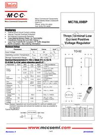 MC78L09BP-AP Datasheet Cover