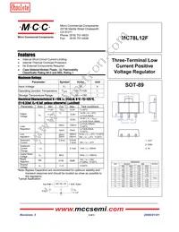MC78L12F-TP Datasheet Cover