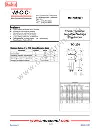 MC7912CT-BP Datasheet Cover