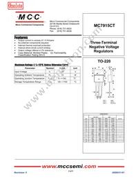 MC7915CT-BP Datasheet Cover