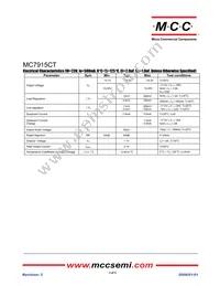 MC7915CT-BP Datasheet Page 2