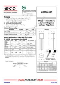 MC79L05BP-AP Datasheet Cover