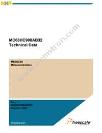 MC908AB32VFUE Datasheet Cover