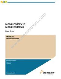 MC908EY16VFAR2 Datasheet Cover