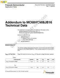 MC908JB12JDWE Datasheet Cover