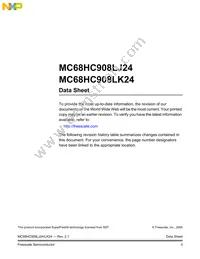 MC908LK24CPBE Datasheet Page 3