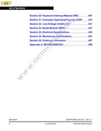 MC908LK24CPBE Datasheet Page 6