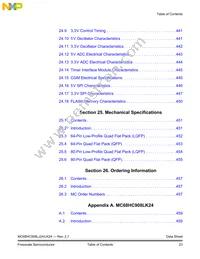 MC908LK24CPBE Datasheet Page 23
