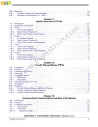 MC908QC16MDTE Datasheet Page 12