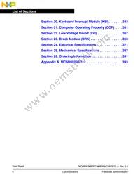 MC908SR12MFAE Datasheet Page 6