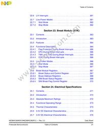 MC908SR12MFAE Datasheet Page 21