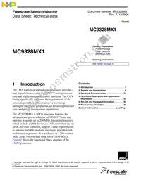 MC9328MX1VM20R2 Datasheet Cover
