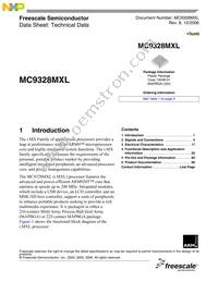 MC9328MXLVM20R2 Datasheet Cover