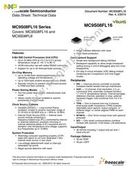 MC9S08FL8CLCR Datasheet Cover