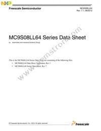 MC9S08LL36CLK Datasheet Cover