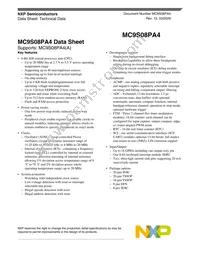 MC9S08PA4VWJR Datasheet Cover