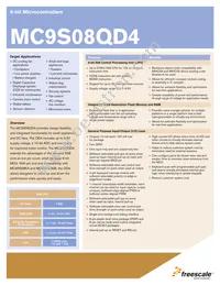 MC9S08QD4CSCR Datasheet Cover