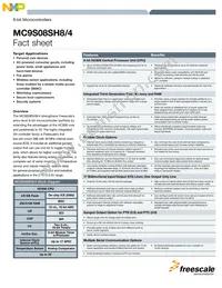 MC9S08SH4MTJR Datasheet Cover