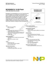 MC9S08SU16VFK Datasheet Cover